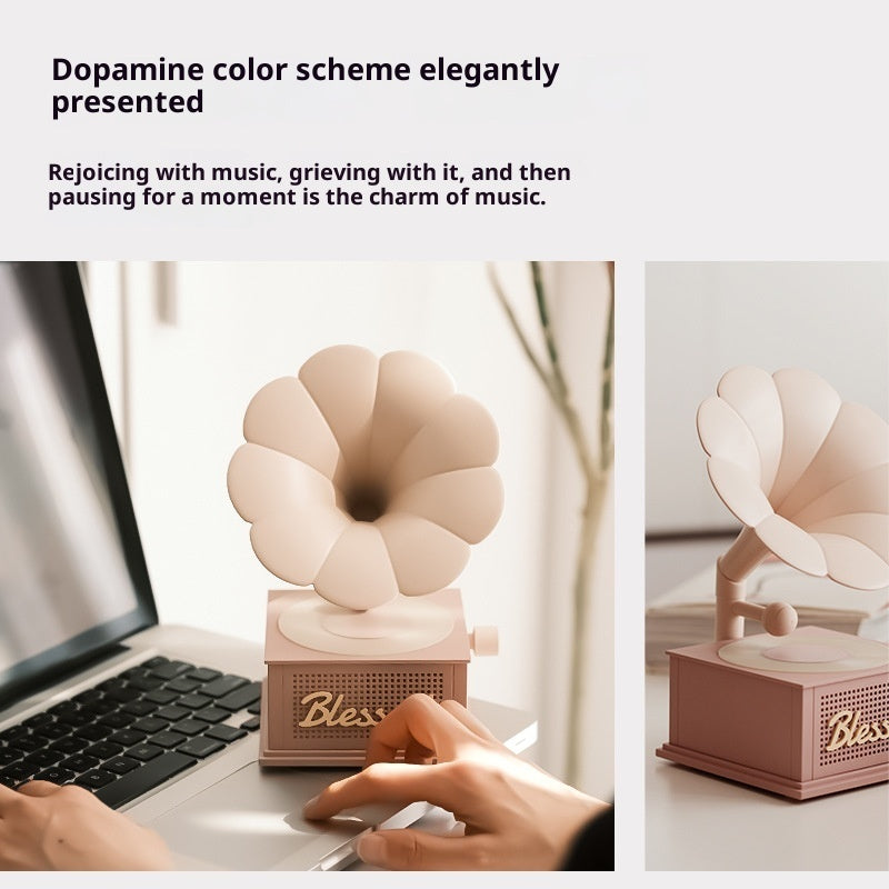 Atmosphere White Noise High Sound Quality Retro Bluetooth Speaker